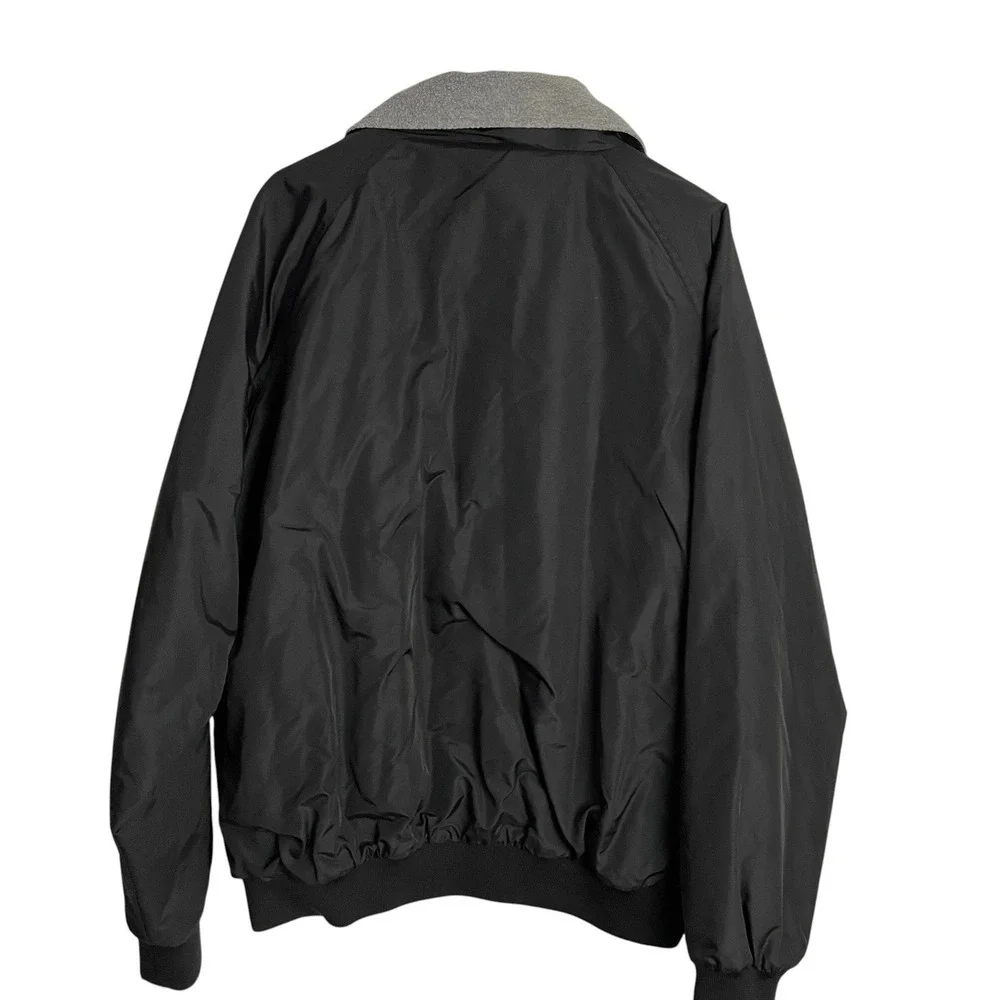 Union Pacific Railroad‎ Mens Bomber Jacket Size XL Black Fleece Lined Full Zip
